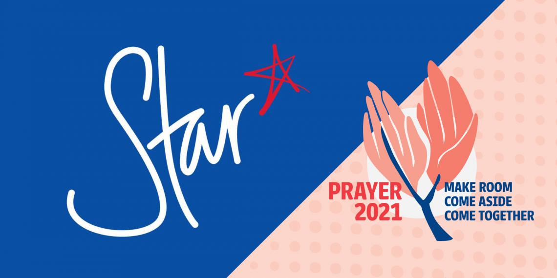 Year of Prayer logo with Star Christian Radio logo beside it